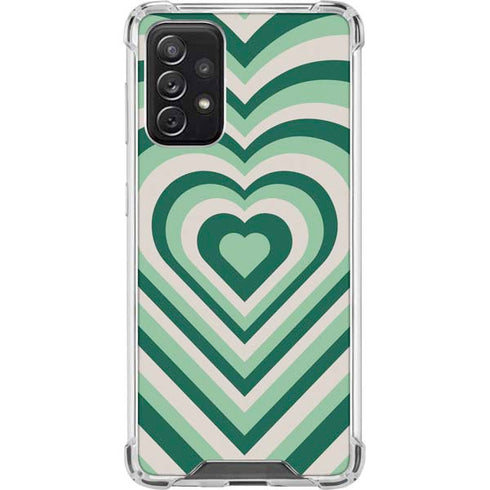 Lucky Heart Pattern Galaxy A72 5G Clear Case